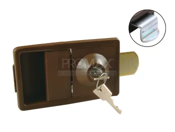 ידית לארון פח פלסטיק דגם מלבני לשונית ישרה/כפופה