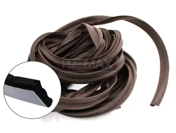 גומי שחור לדלת פלדלת + דבק  (5 מטר)